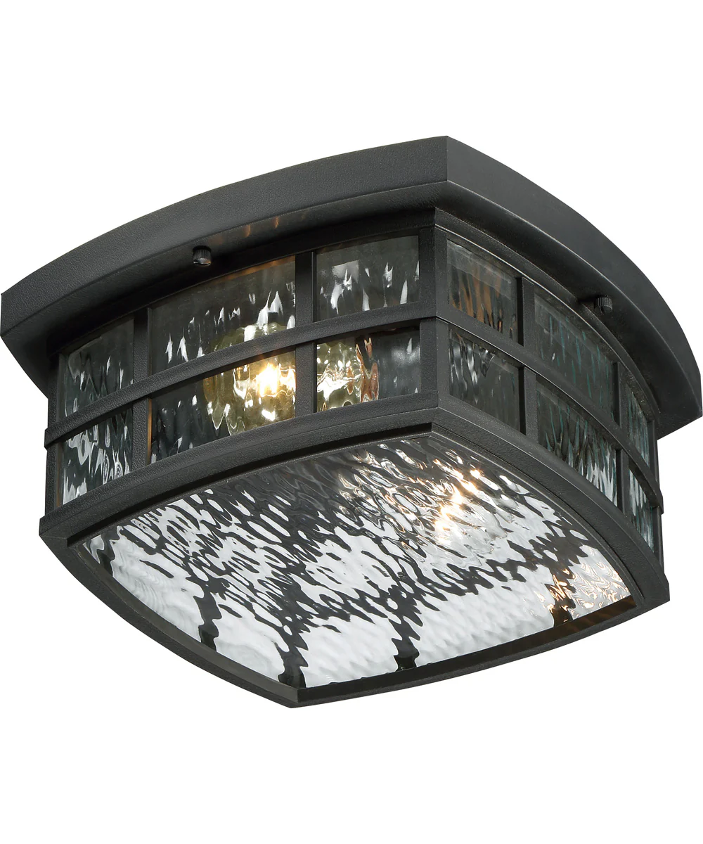Stonington Medium 2-light Outdoor Ceiling Light Coastal Armour Mystic Black - Image 5