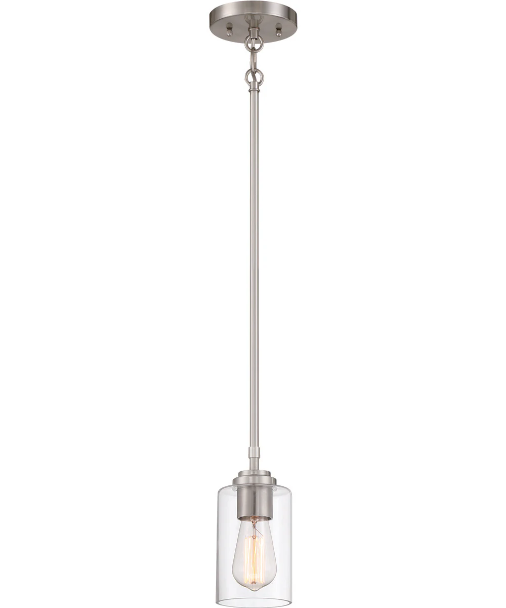 Stowe 1-Light Mini Pendant Brushed Polished Nickel - Image 2