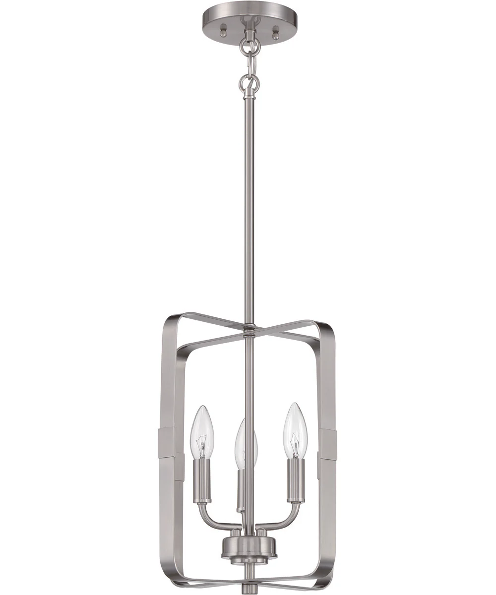 Stowe 3-Light Foyer Brushed Polished Nickel - Image 4