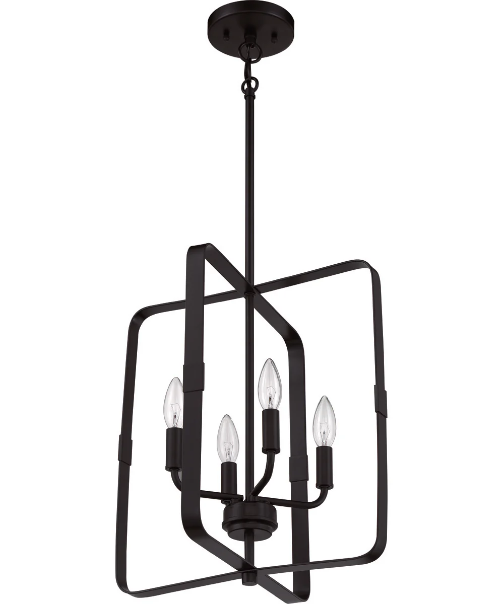 Stowe 4-Light Foyer Flat Black - Image 3