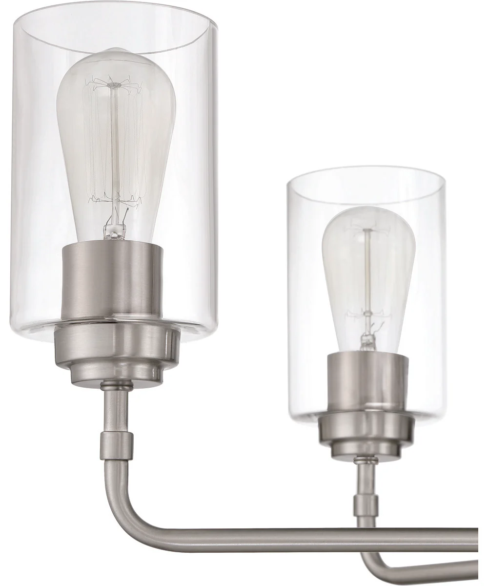 Stowe 9-Light Chandelier Brushed Polished Nickel - Image 6