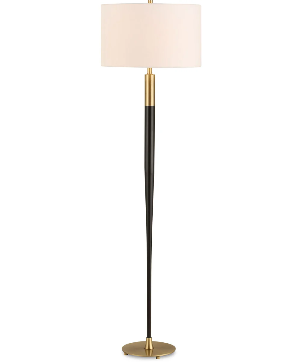 Stowe Satin Black Floor Lamp