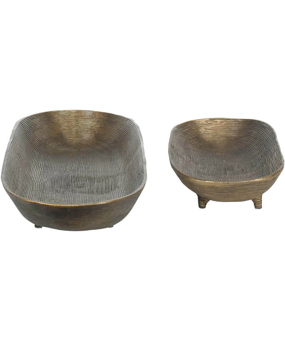 Stratum Oval Brass Bowls Set of 2 - Image 3