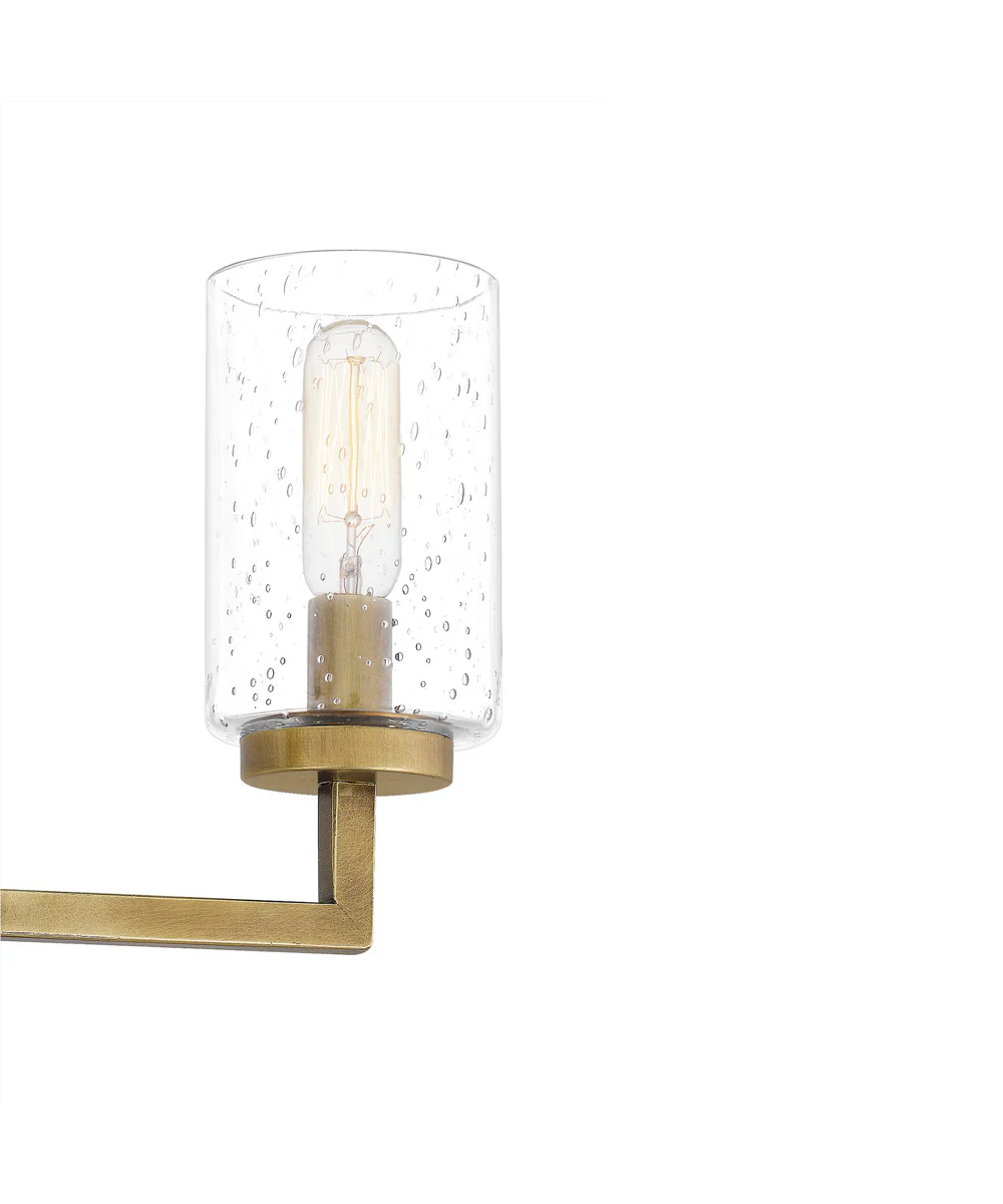Sunburst 3-light Semi Flush Mount Weathered Brass - Image 6
