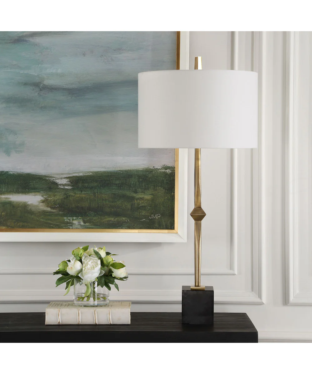 Suranne Antique Brass Table Lamp - Image 3