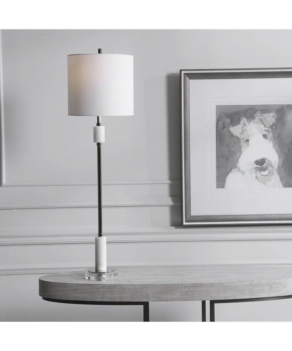 Sussex Nickel Buffet Lamp