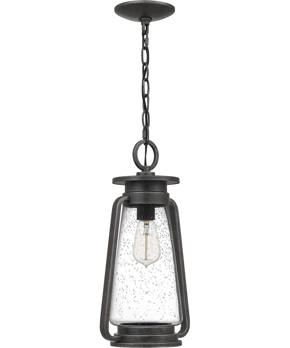 Sutton Large 1-light Outdoor Pendant Light Speckled Black - Image 3