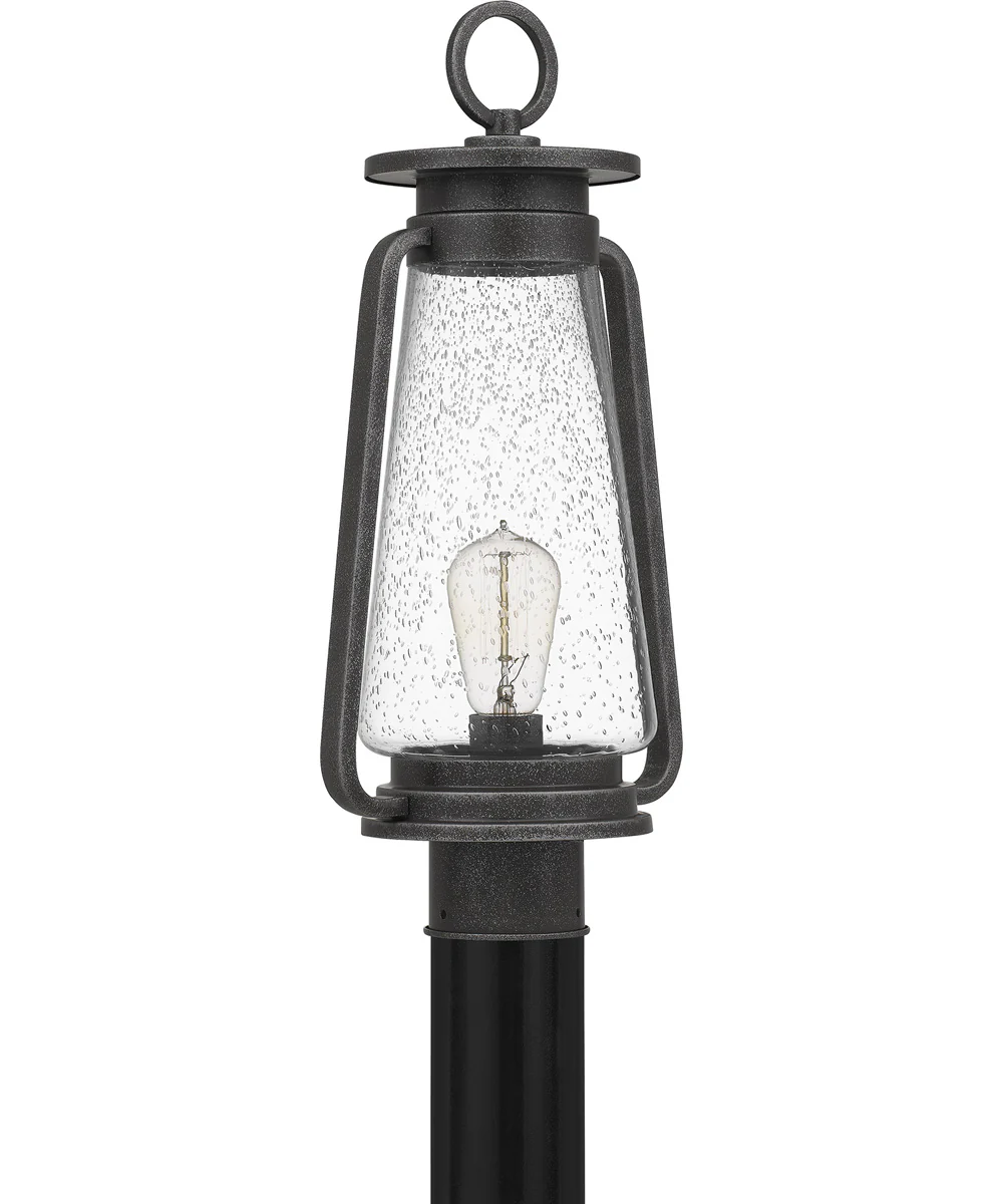 Sutton Large 1-light Outdoor Post Light Speckled Black - Image 3