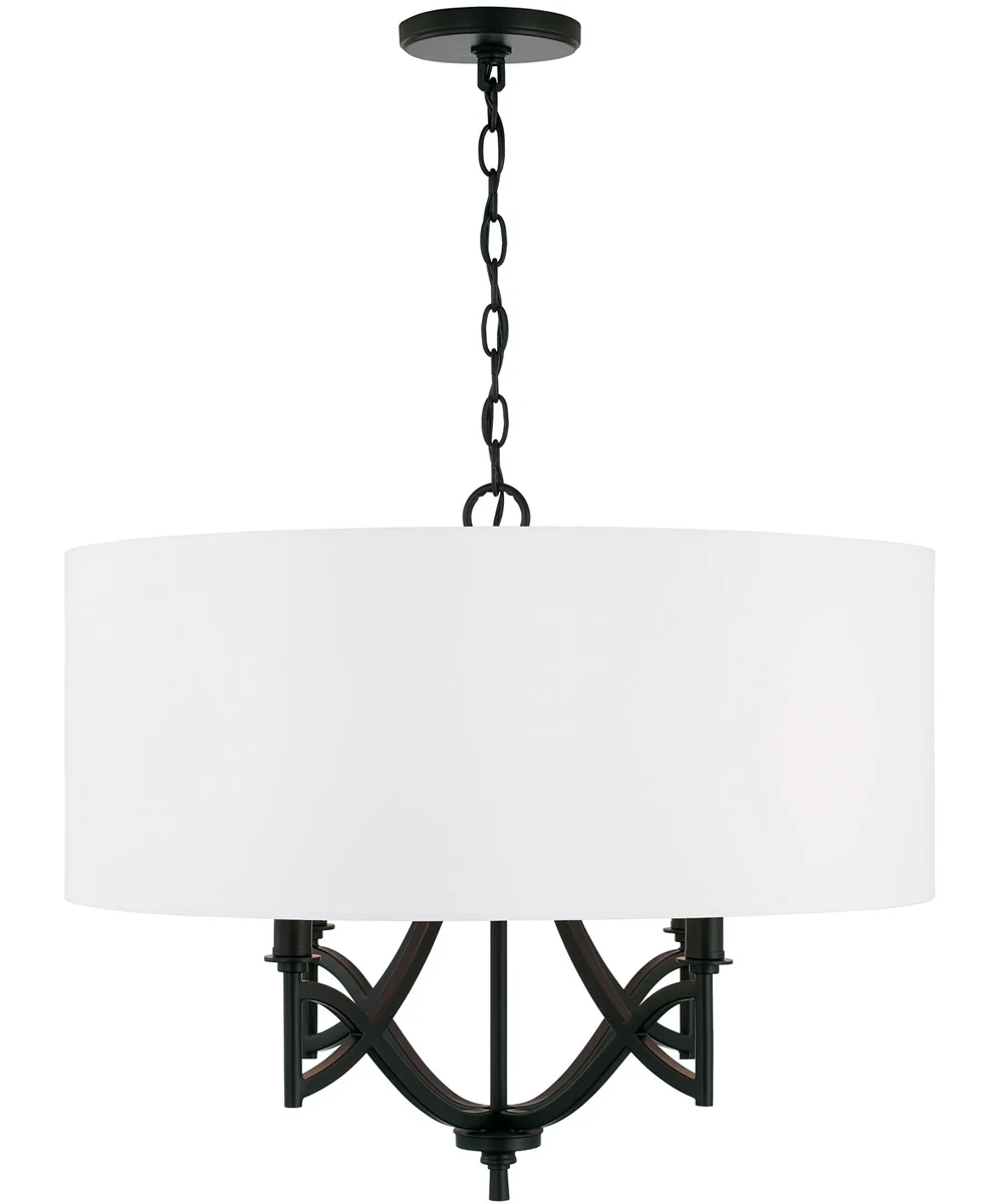 Sylvia 4-Light Pendant Matte Black