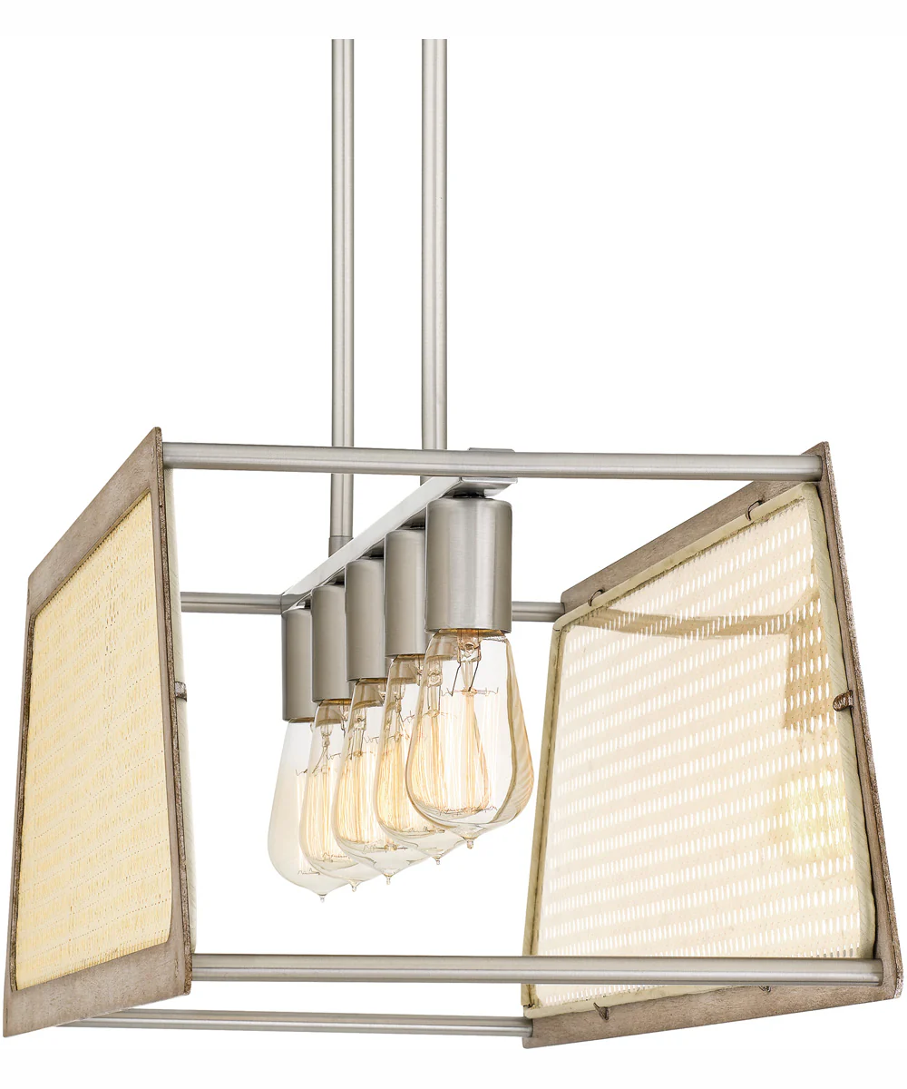Syrah Medium 5-light Island Light Brushed Nickel - Image 6