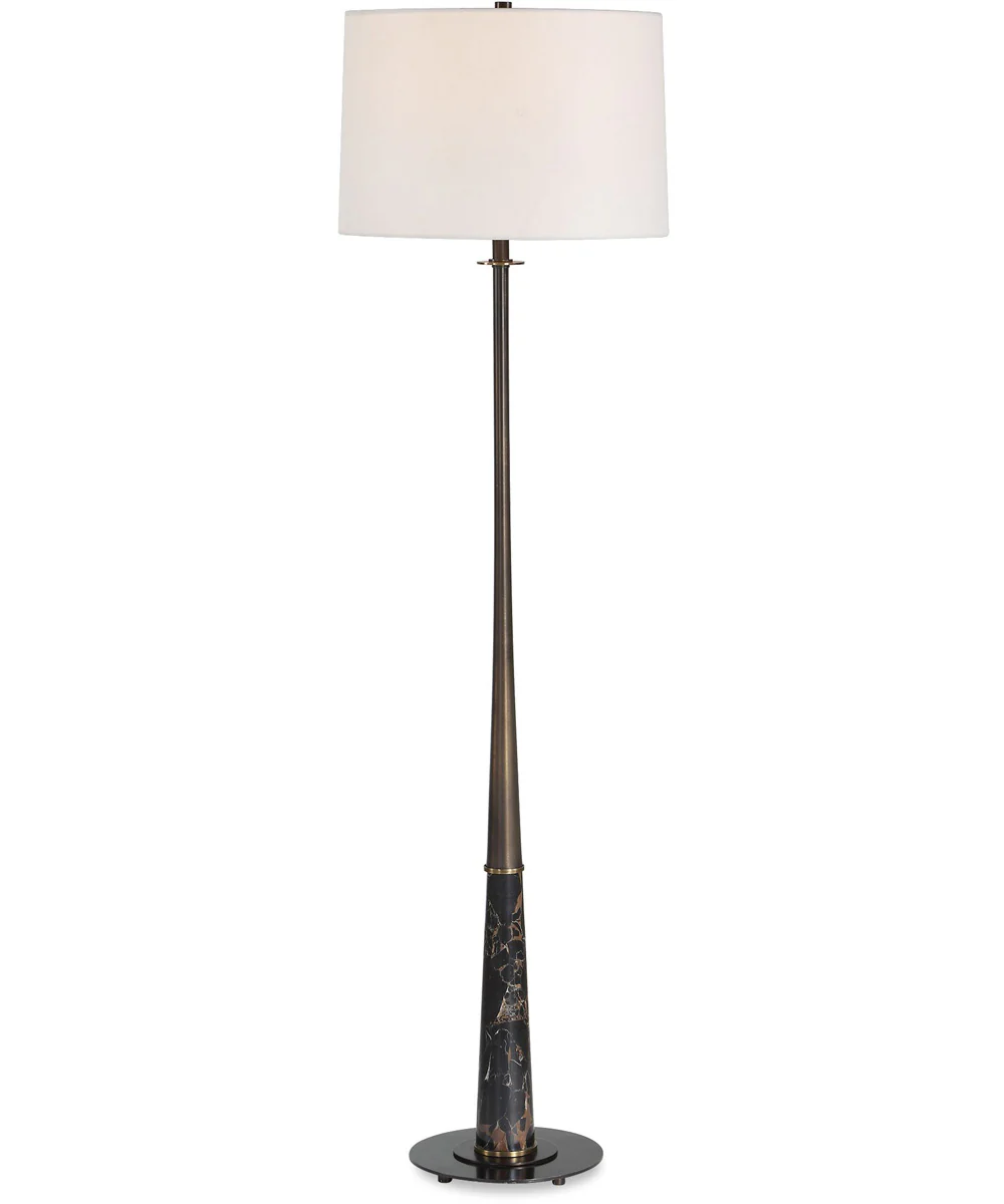 Tallarico Brass & Marble Floor Lamp