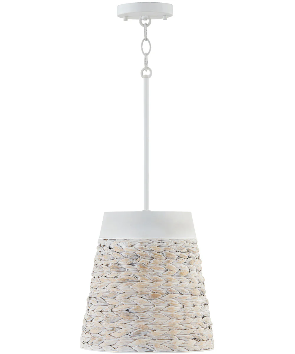 Tallulah 1-Light Pendant Chalk Wash