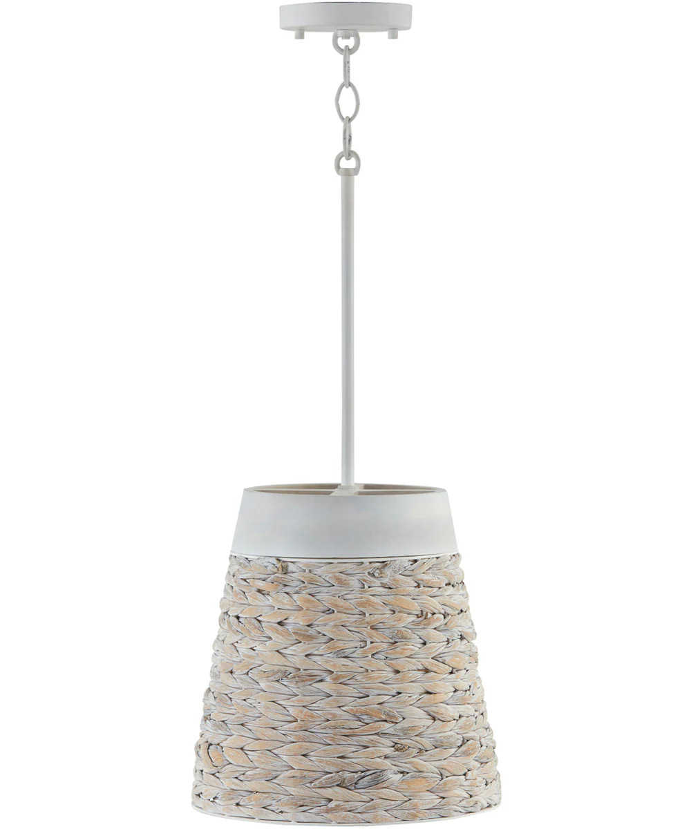 Tallulah 1-Light Pendant Chalk Wash - Image 4