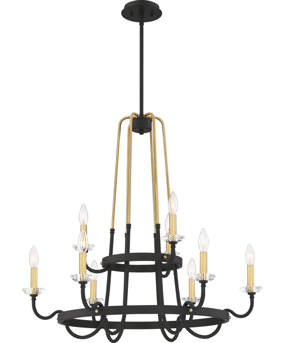 Tanner 9-light Chandelier Western Bronze - Image 2
