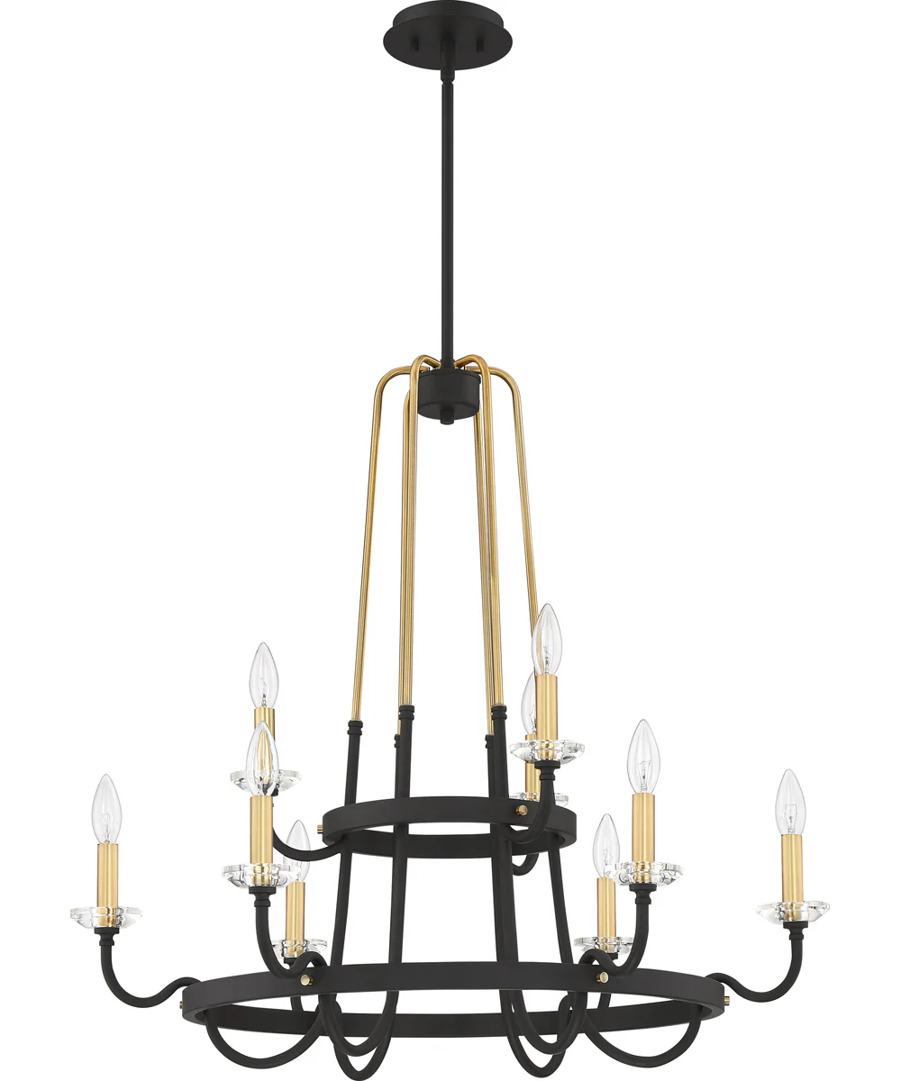 Tanner 9-light Chandelier Western Bronze - Image 3