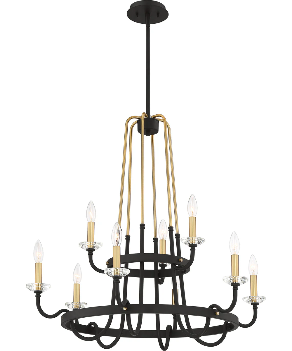 Tanner 9-light Chandelier Western Bronze - Image 5