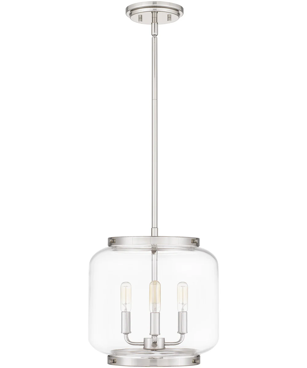 Tapley Small 3-light Mini Pendant Polished Nickel - Image 3