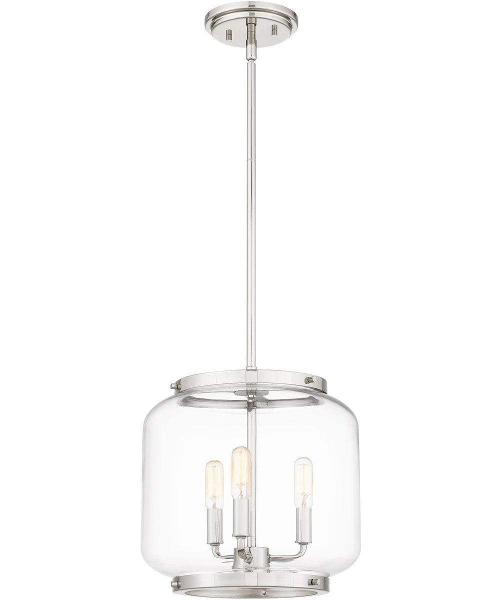 Tapley Small 3-light Mini Pendant Polished Nickel - Image 4