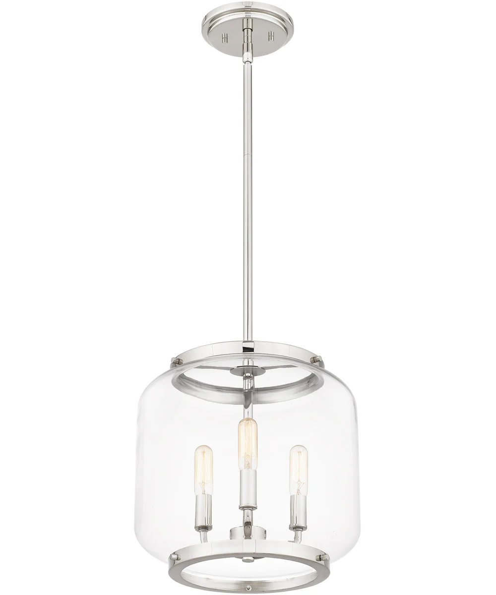 Tapley Small 3-light Mini Pendant Polished Nickel - Image 5