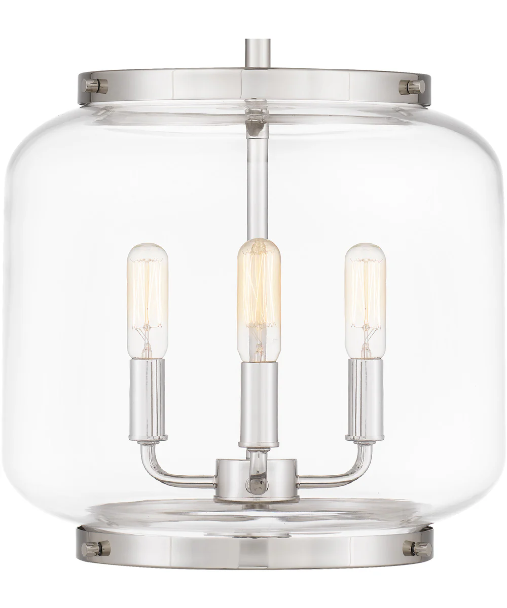 Tapley Small 3-light Mini Pendant Polished Nickel - Image 6