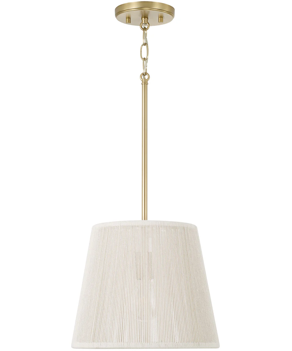 Tara 1-Light Pendant Matte Brass