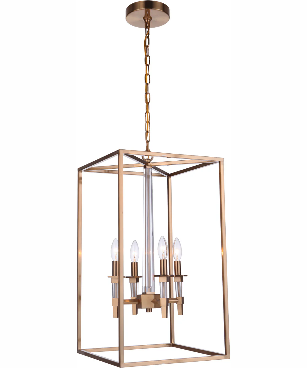 Tarryn 4-Light Foyer Satin Brass - Image 2