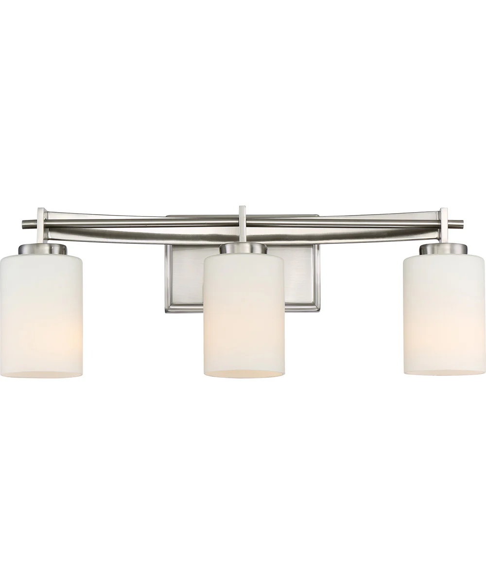 Taylor Large 3-light Bath Light Brushed Nickel - Image 2