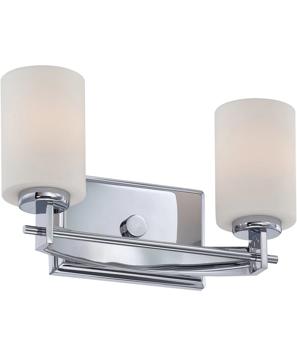 Taylor Medium 2-light Bath Light Polished Chrome