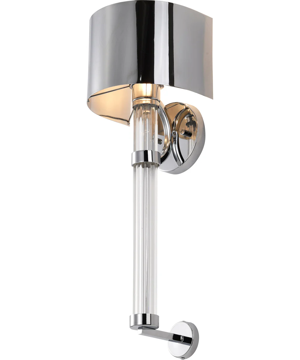 Teagon 1-Light Vanity & Wall Polished Nickel - Image 2