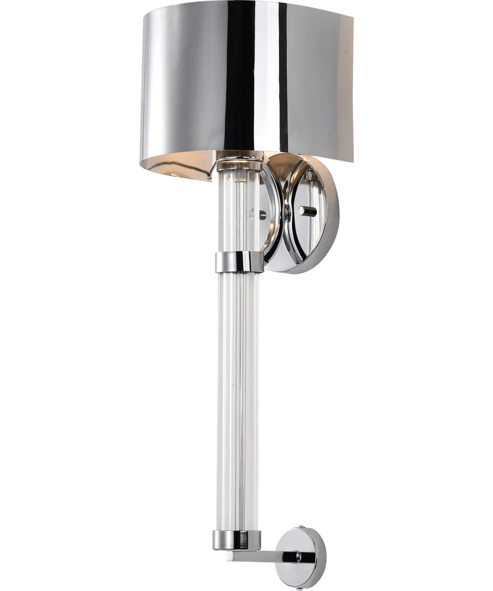 Teagon 1-Light Vanity & Wall Polished Nickel - Image 4