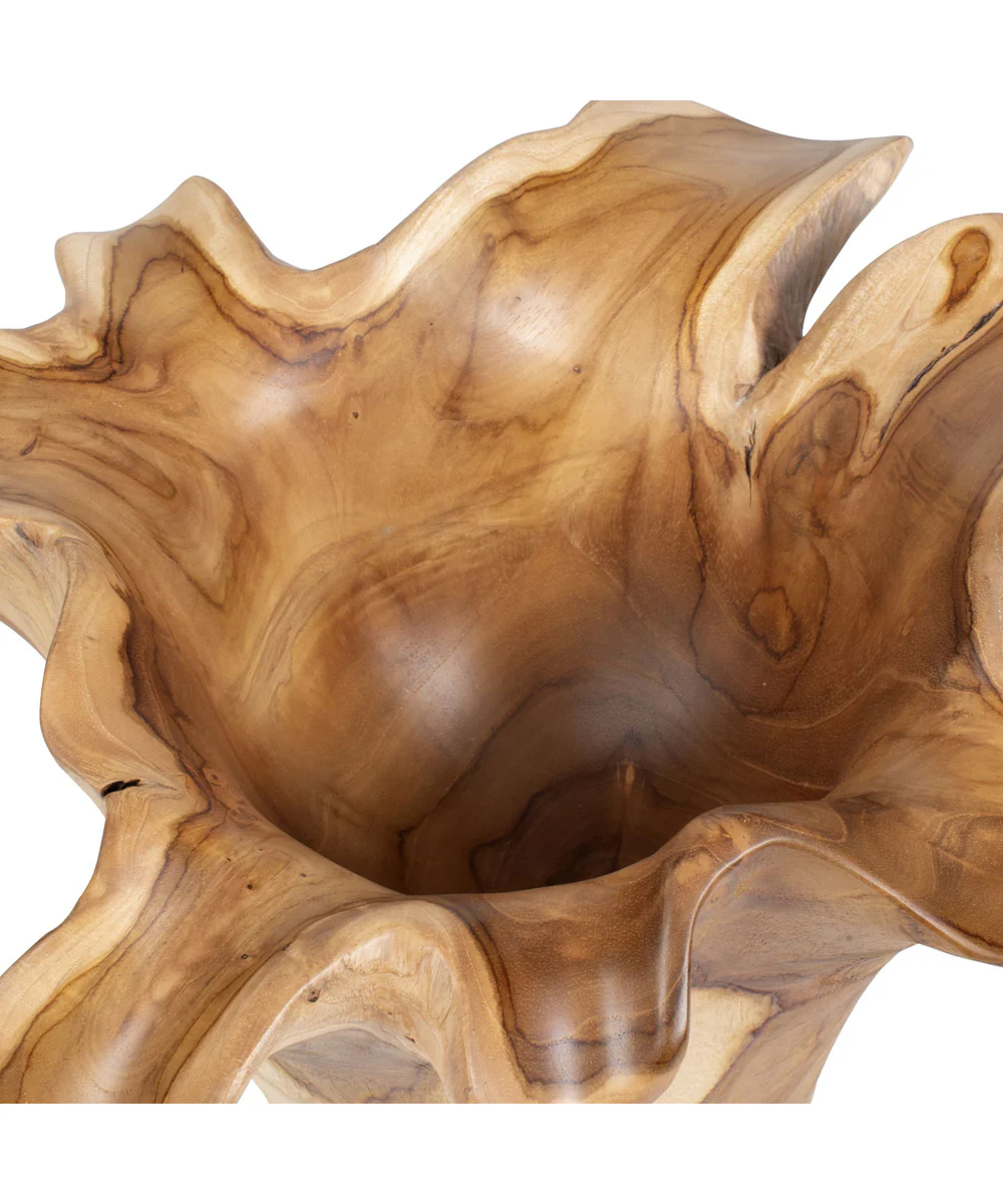 Teak Flow Natural Outdoor Bowl - Image 6