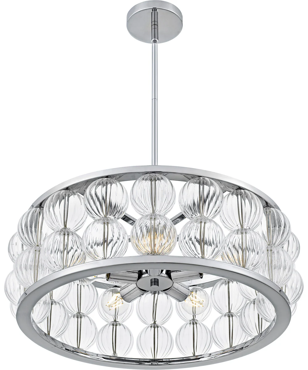 Terrarock Large 5-light Pendant Polished Chrome - Image 4