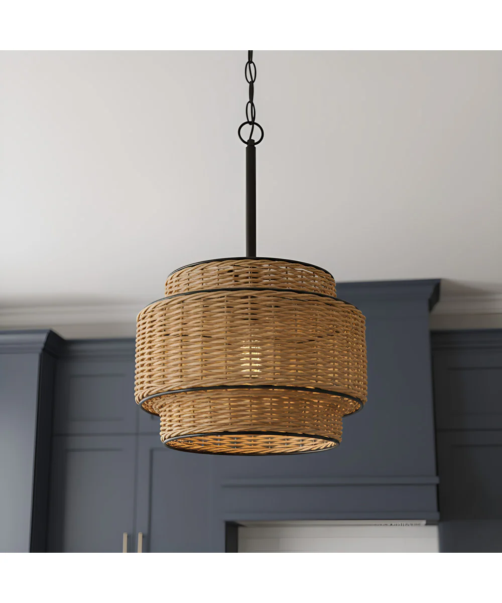 Teton 1-light Mini Pendant Matte Black - Image 2