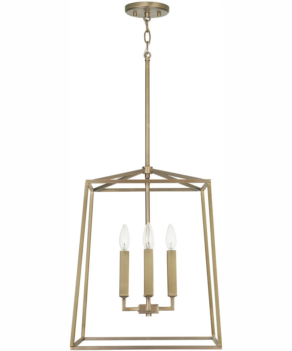 Thea 4-Light Foyer Aged Brass