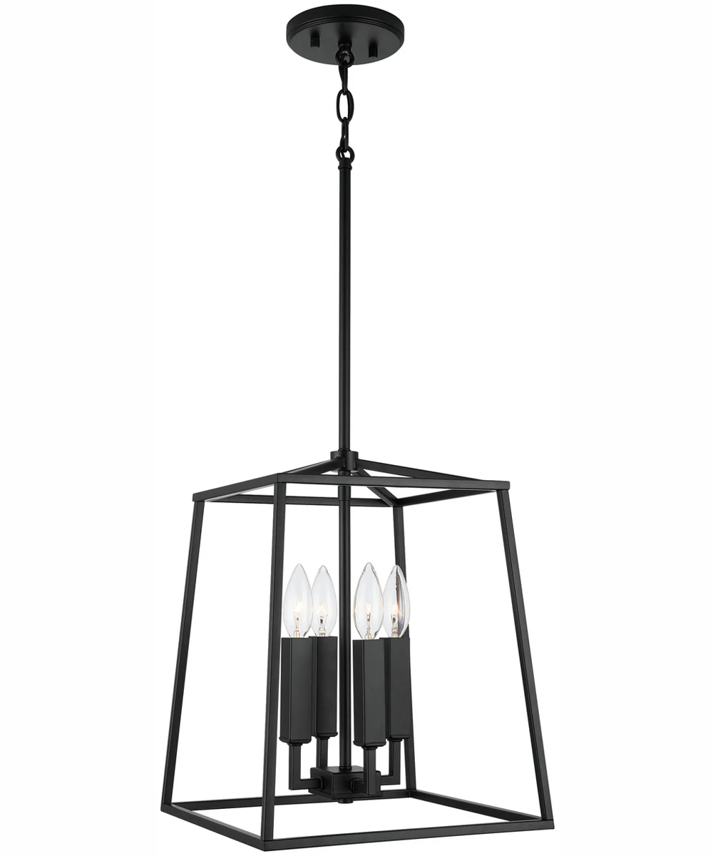 Thea 4-Light Foyer Matte Black - Image 3