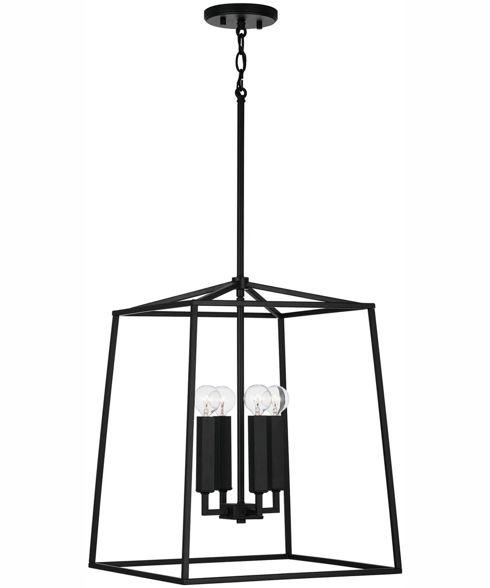 Thea 4-Light Foyer Matte Black - Image 3