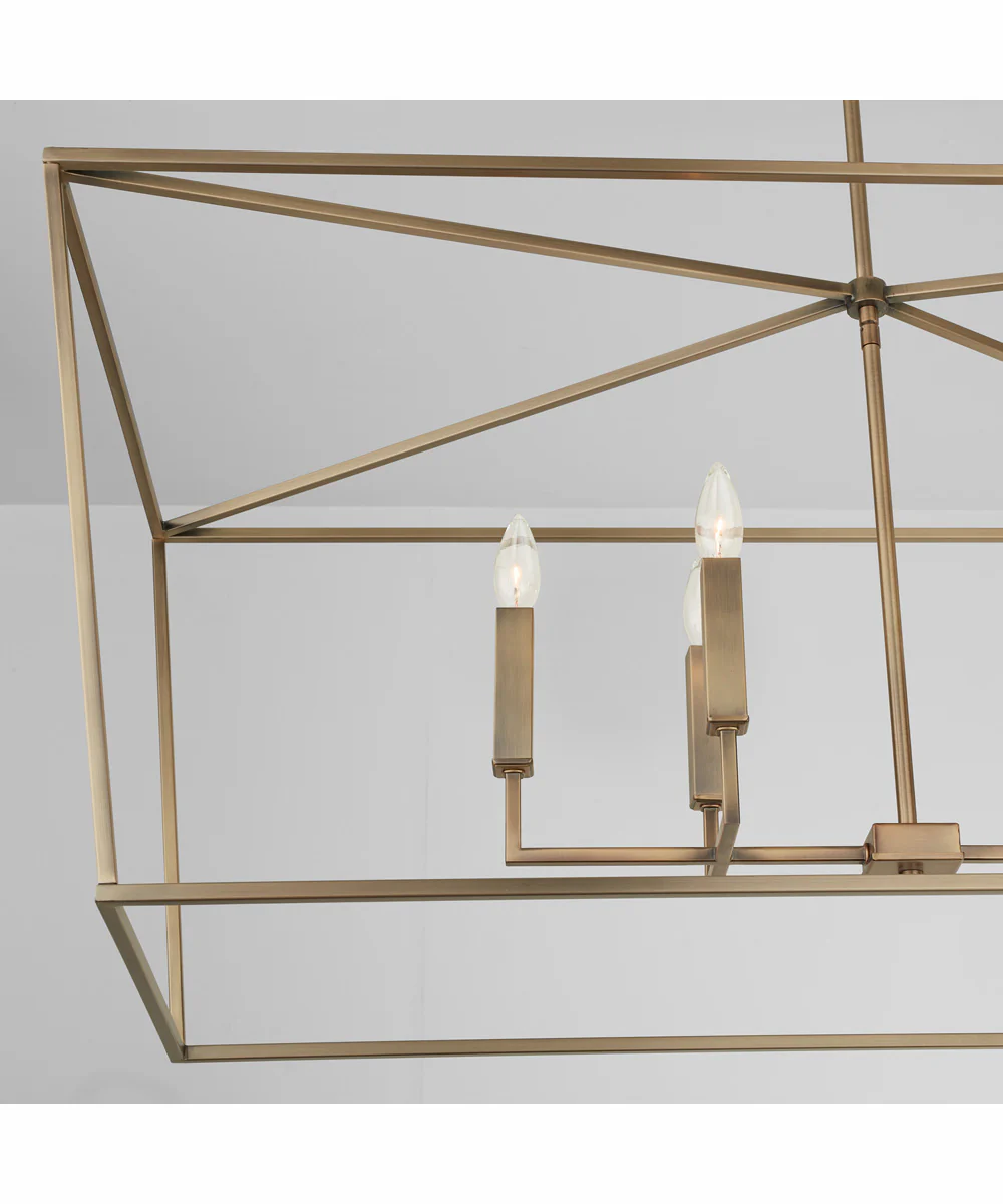 Thea 6-Light Island Aged Brass - Image 2