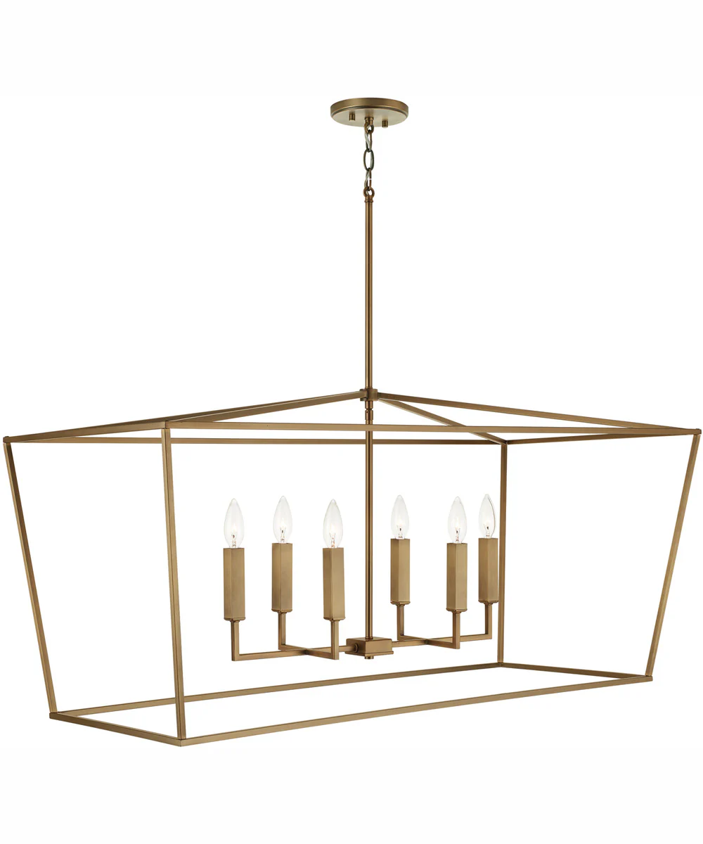 Thea 6-Light Island Aged Brass - Image 3