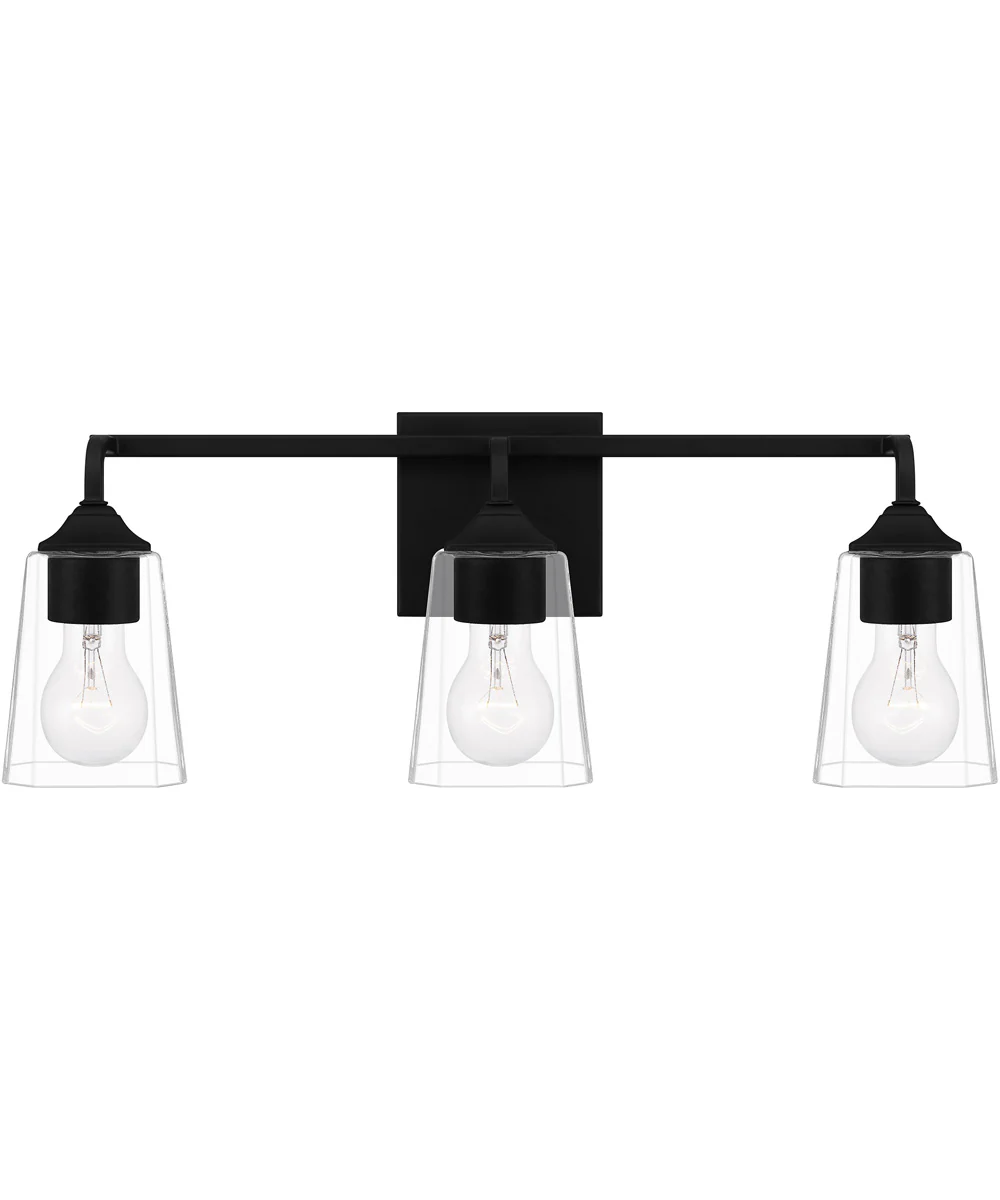 Thoresby Large 3-light Bath Light Matte Black - Image 2