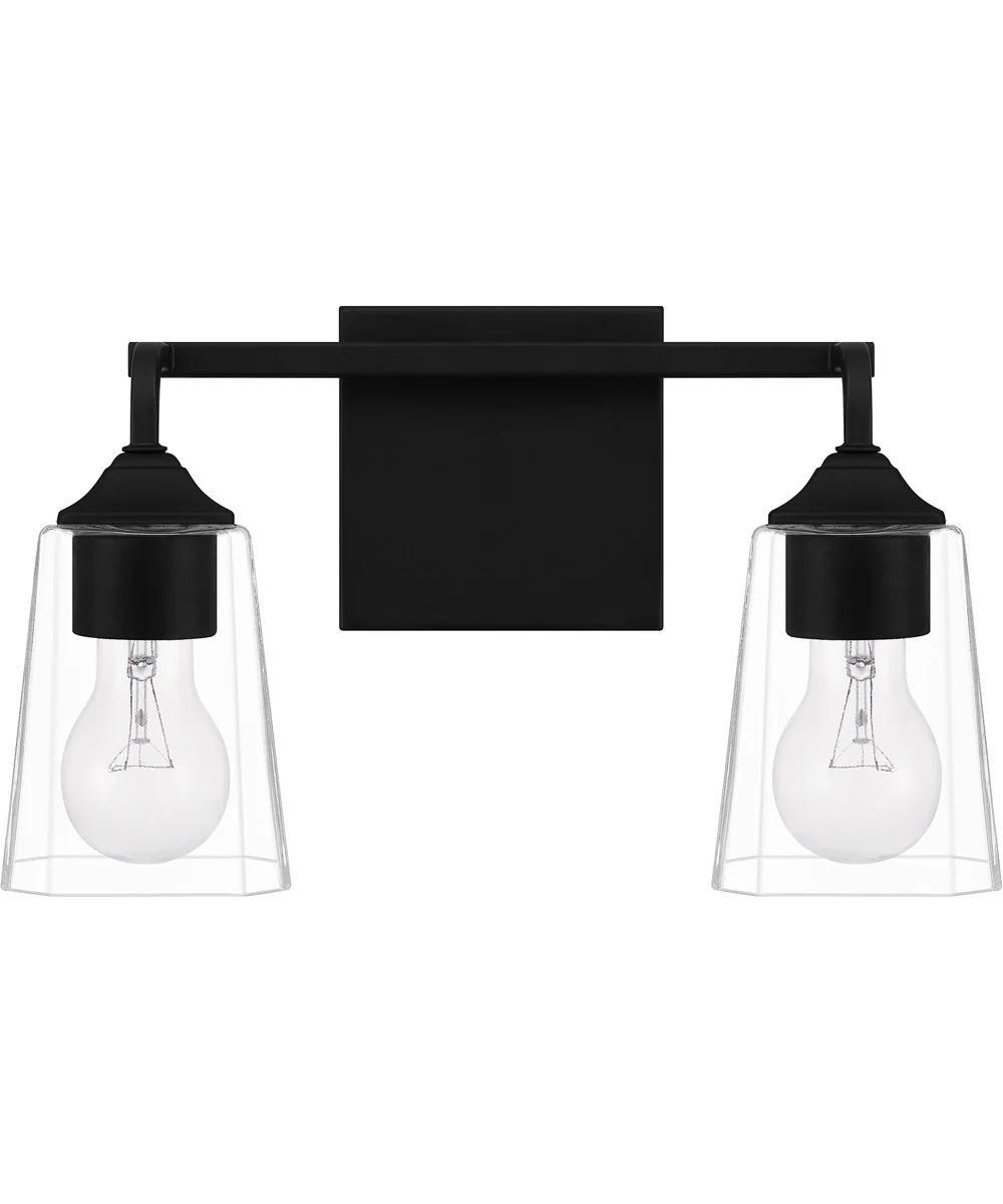 Thoresby Medium 2-light Bath Light Matte Black - Image 3