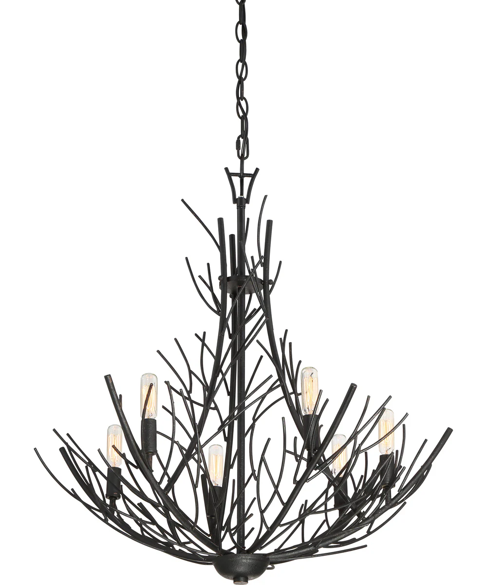 Thornhill 6-light Chandelier Marcado Black - Image 5