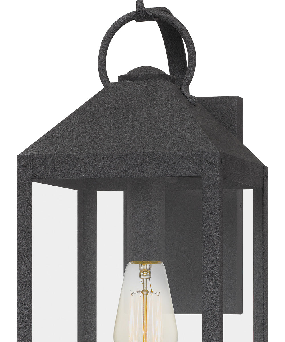 Thorpe Large 1-light Outdoor Wall Light Coastal Armour Aluminum Mottled Black - Image 6