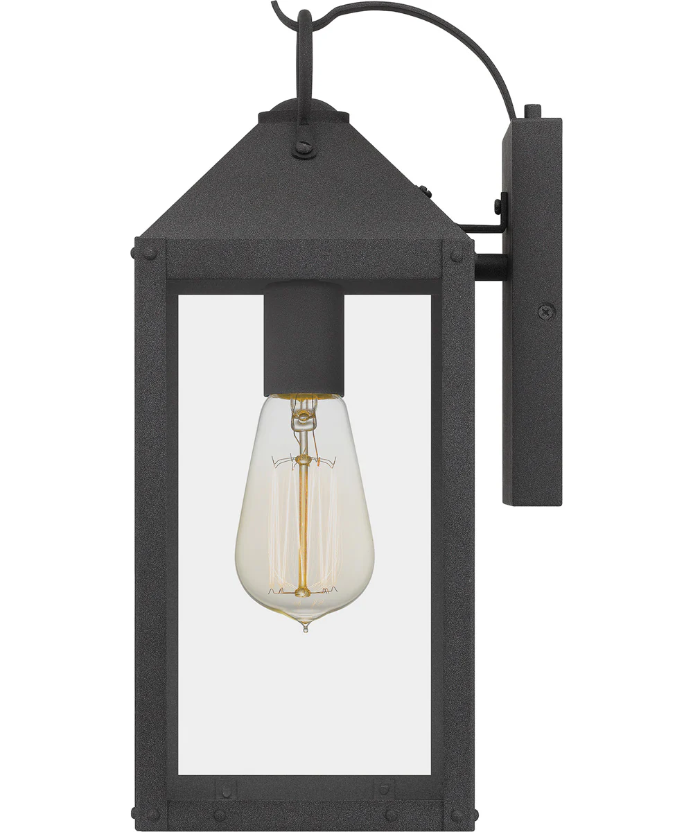 Thorpe Medium 1-light Outdoor Wall Light Coastal Armour Aluminum Mottled Black - Image 5