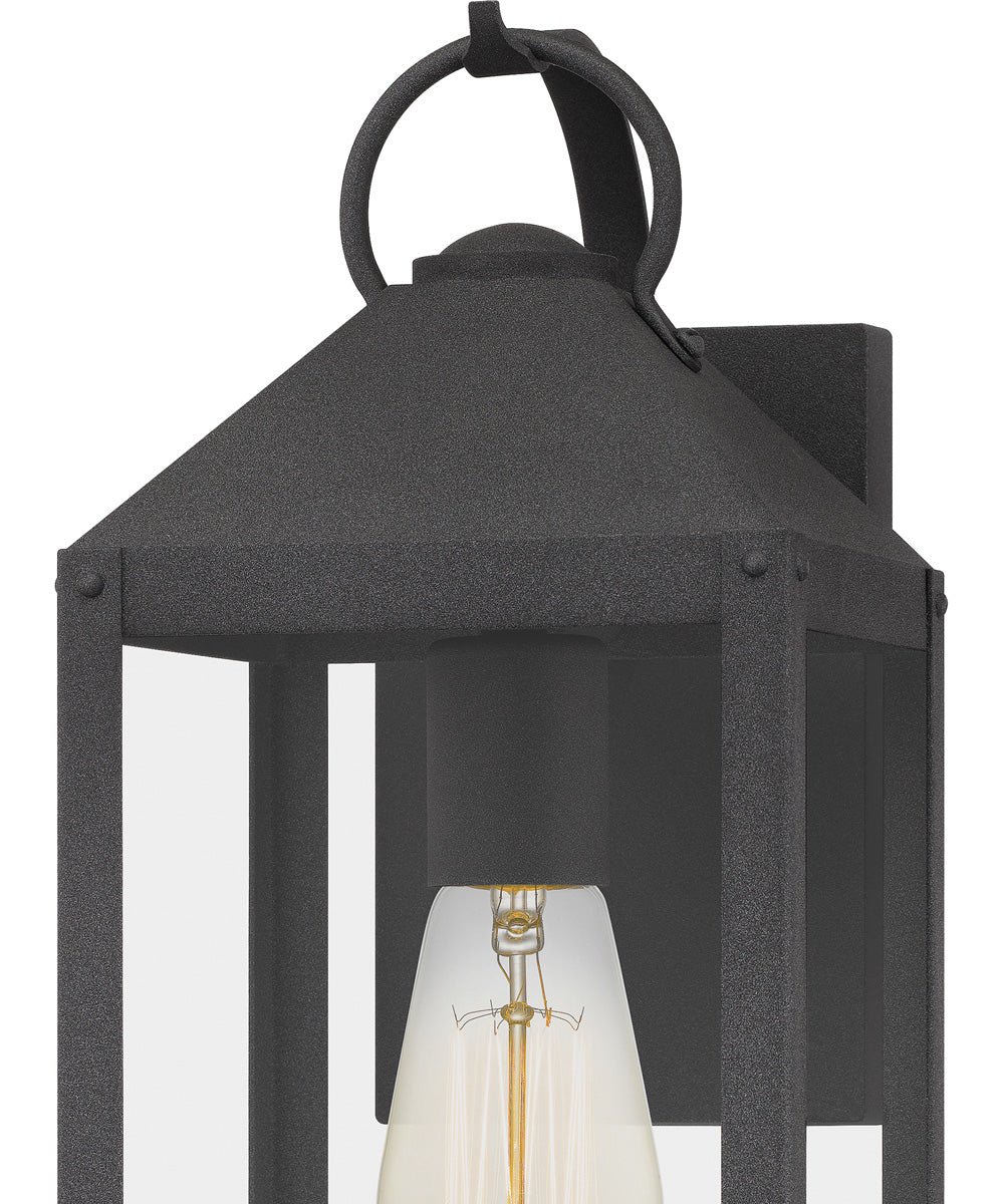 Thorpe Medium 1-light Outdoor Wall Light Coastal Armour Aluminum Mottled Black - Image 6