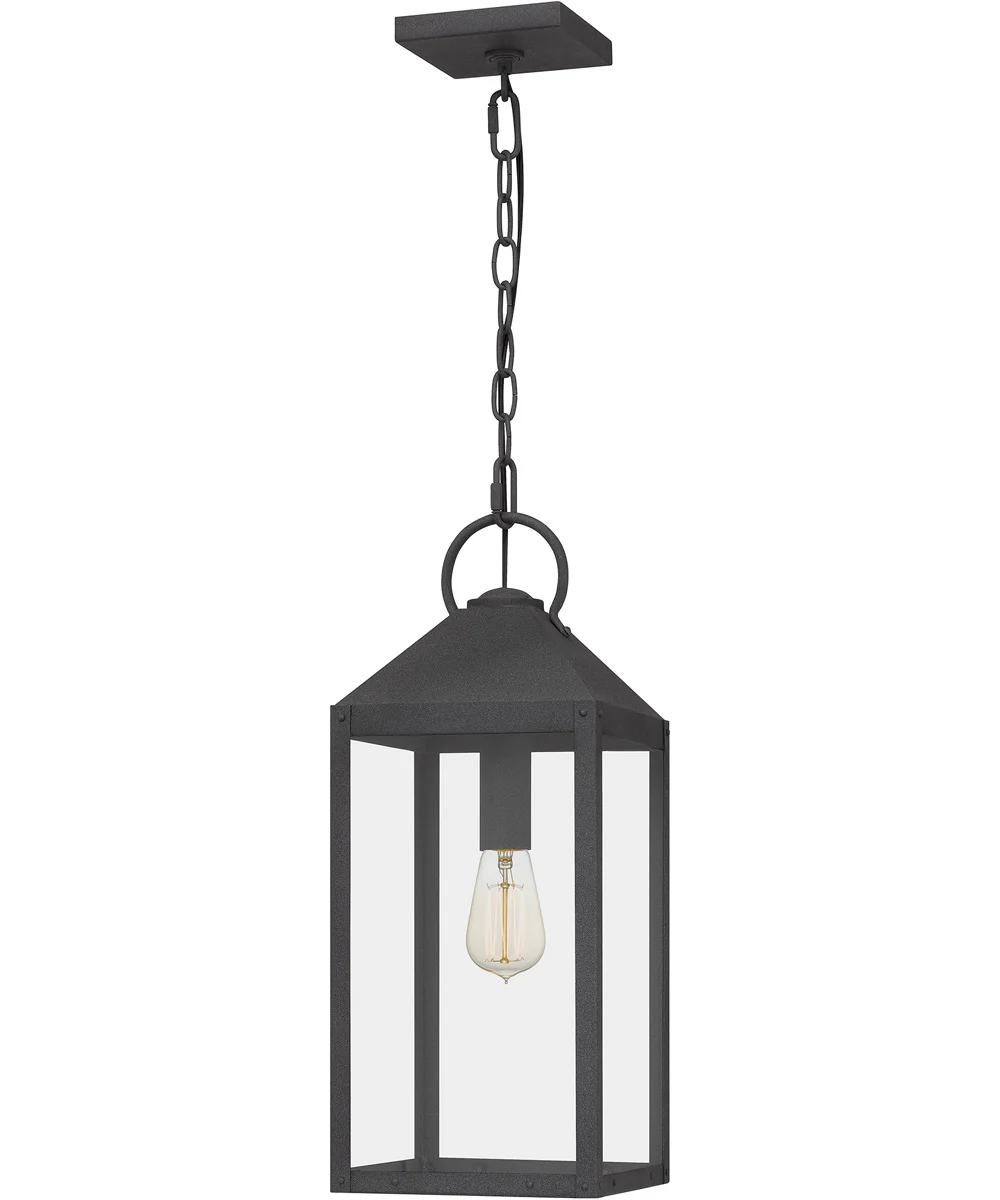 Thorpe Small 1-light Mini Pendant Coastal Armour Aluminum Mottled Black - Image 2