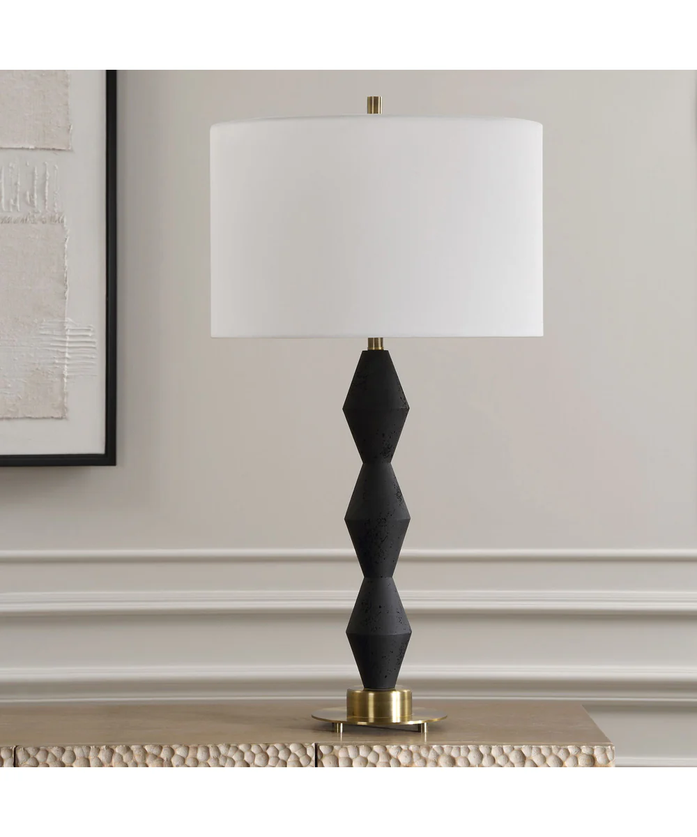 Threefold Black Stone Table Lamp - Image 3