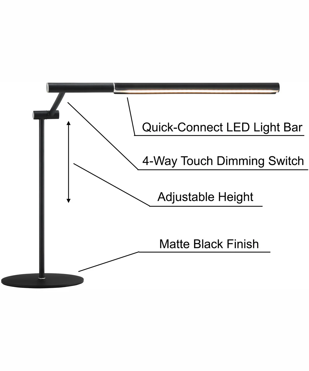 Tilla 1-Light Led Table Lamp Black - Image 5