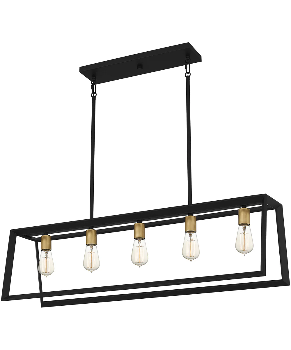 Tilly 5-light Island Light Matte Black - Image 2