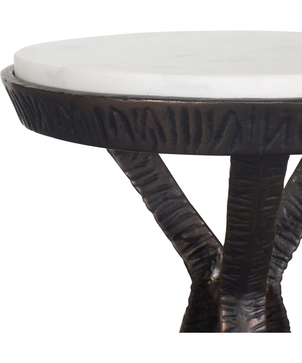 Tilton White Marble Accent Table - Image 3
