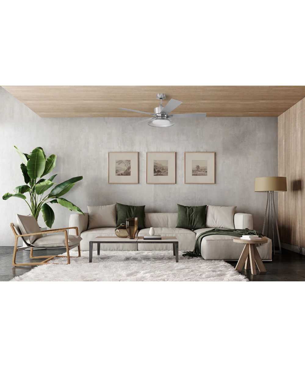 52" Topper 1-Light Fan Brushed Polished Nickel - Image 2